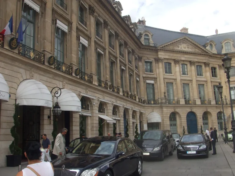 The Hotel Ritz Paris on Place Vendome, one of the best hotels in France