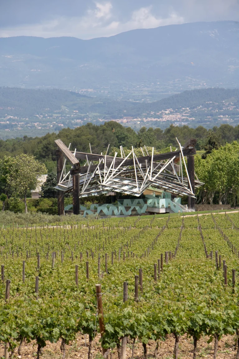 Music pavilion at Chateau La Coste, home of Villa La Coste hotel in Provence