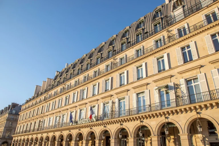 Le Meurice, a luxury hotel on Rue de Rivoli in Paris