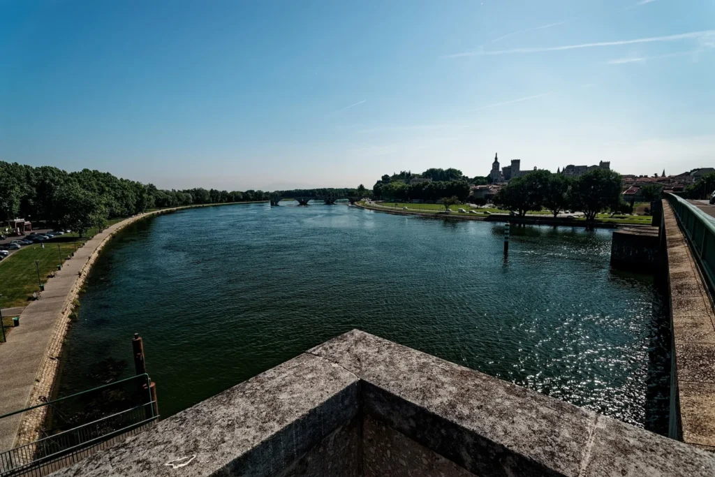 Avignon, the Pont Saint-Bénézet and the Palais des Papes