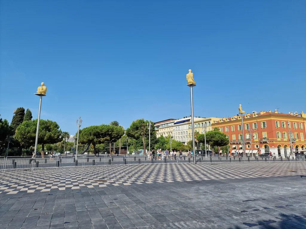 Place Massena, the main square of Nice