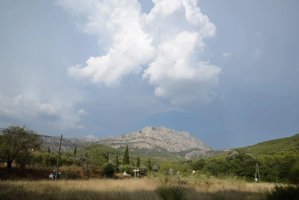 The Montagne Sainte-Victoire near Aix-en-Provence, painted by Cézanne