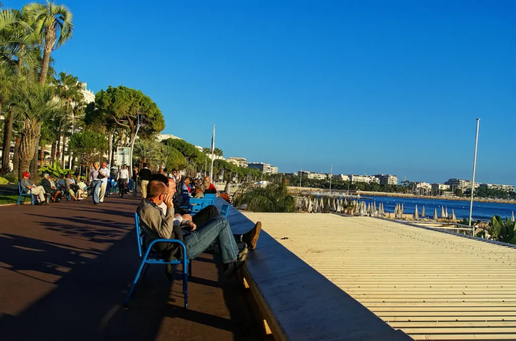 Antibes and Cannes day trip: the Boulevard de la Croisette in Cannes