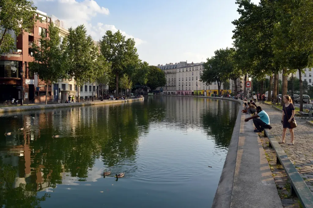 The Canal Saint-Martin in Paris