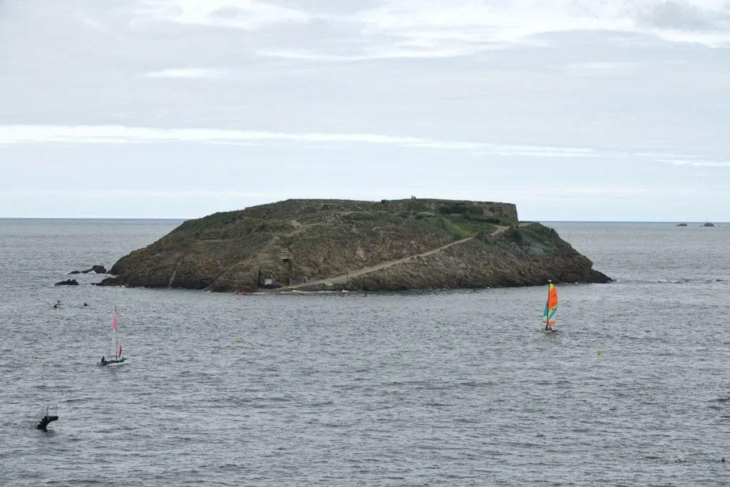 The tidal island of the Grand Bé off Saint-Malo