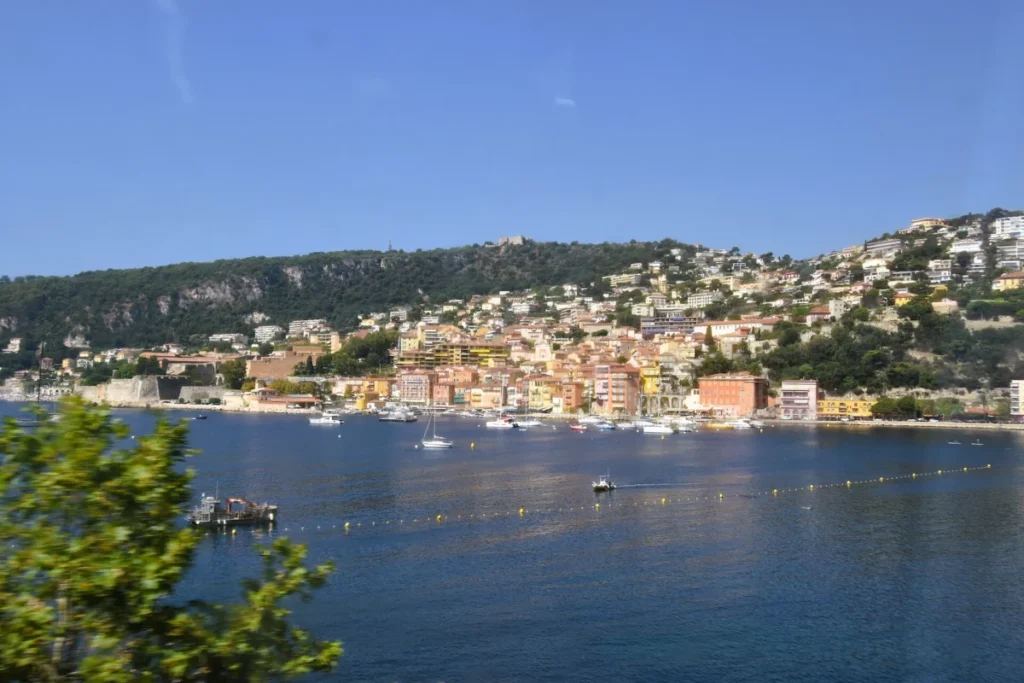 Villefranche-sur-Mer old town and harbour on the French Riviera